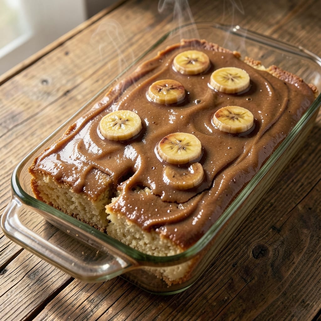Banana Cake Bars Recipe: Fudgy Edges, Crunchy Top, One-Pan Magic
