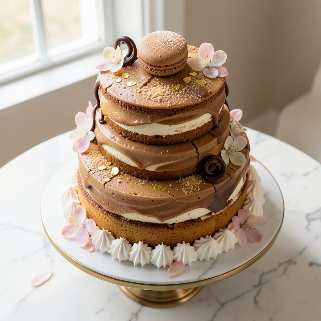 Amaretto Wedding Cake Recipe: Nutty Liqueur Infusion With Crispy Crown