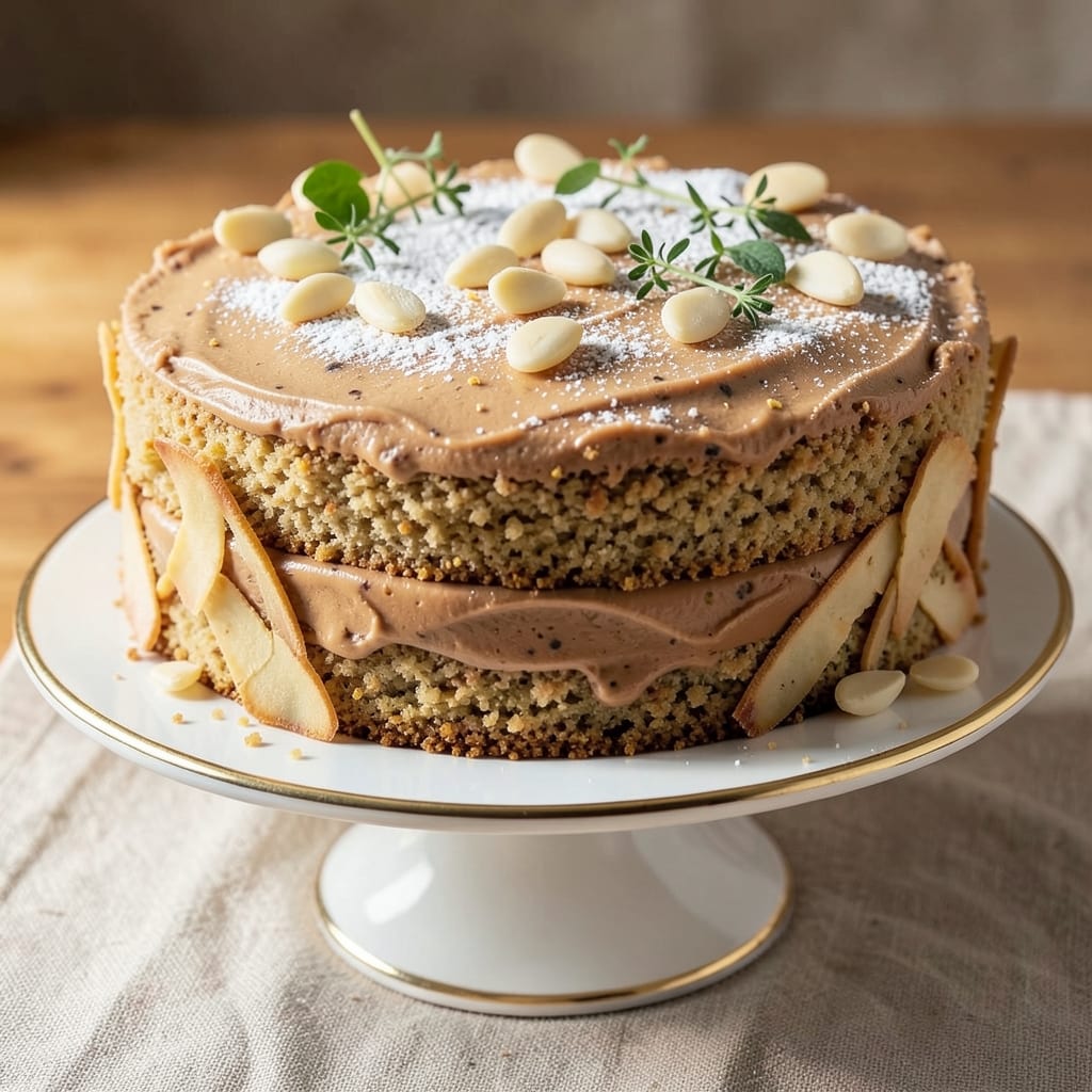 Almondy Cake Recipe: Marzipan-Inspired Layers with Toasted Almond Crunch