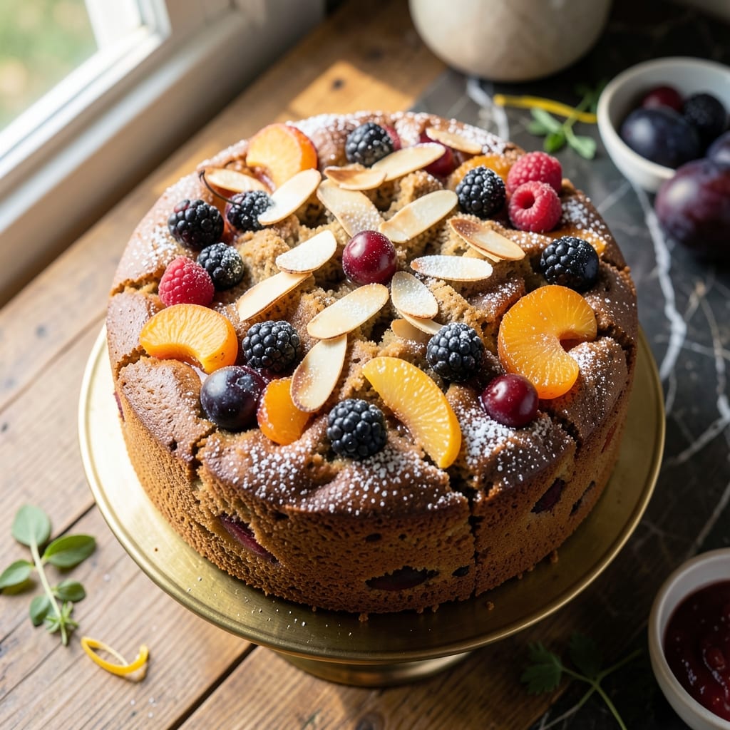 Almond Meal Fruit Cake Recipe: Nutty Moistness With Spice-Infused Depth
