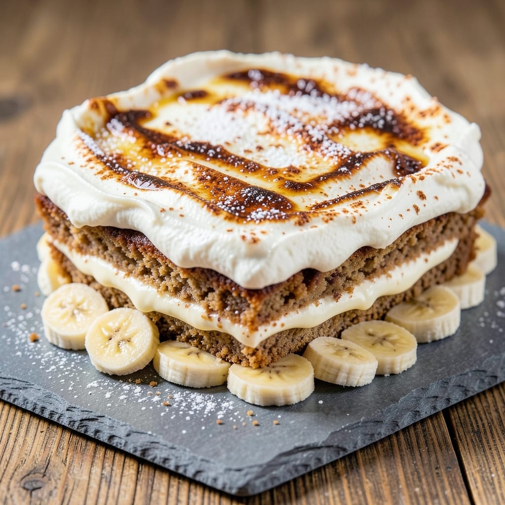 Banana Cream Cheese Coffee Cake Recipe: Swirled Vanilla Bean and Coffee Kick