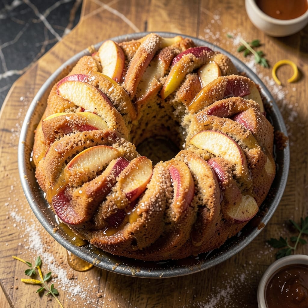 Apple Bundt Coffee Cake Recipe: Spiced Apple Streusel Crown With Moist Coffee Cake Layers