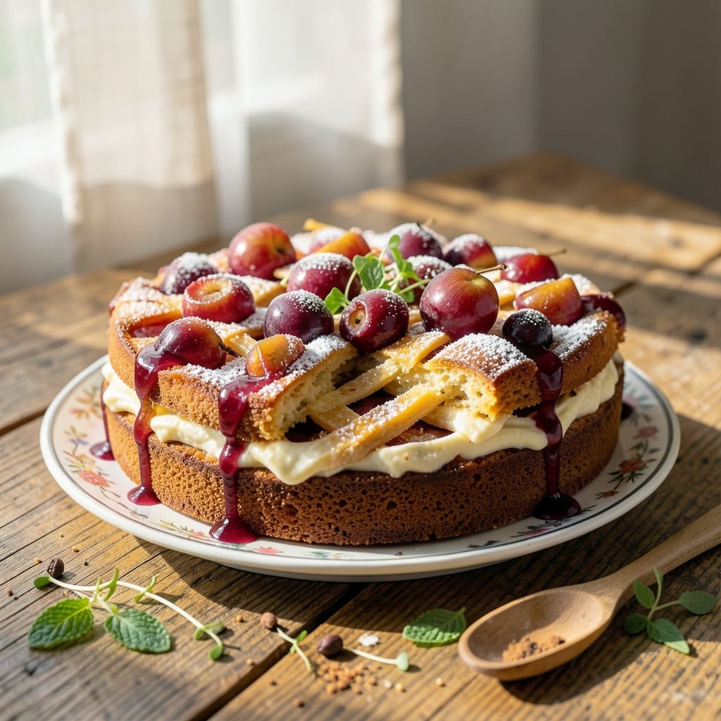 Authentic Plum Cake Recipe: European Spice and Fruit Harmony