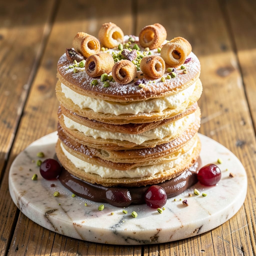 Authentic Cannoli Cake Recipe: Crispy Shells Filled With Ricotta Cream Cheese Swirls