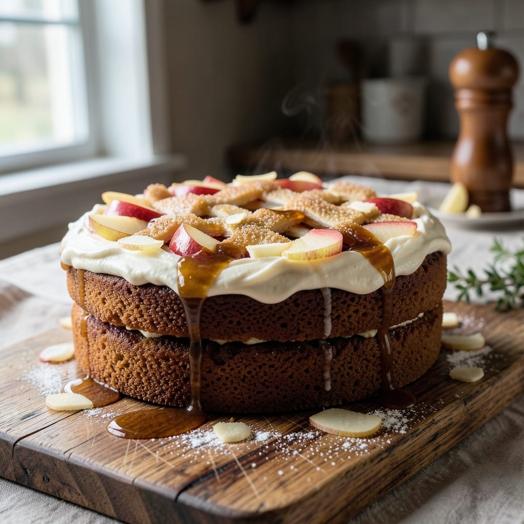 Amish Fresh Apple Cake Recipe: Rustic Streusel Crown Over Spiced Apple Filling