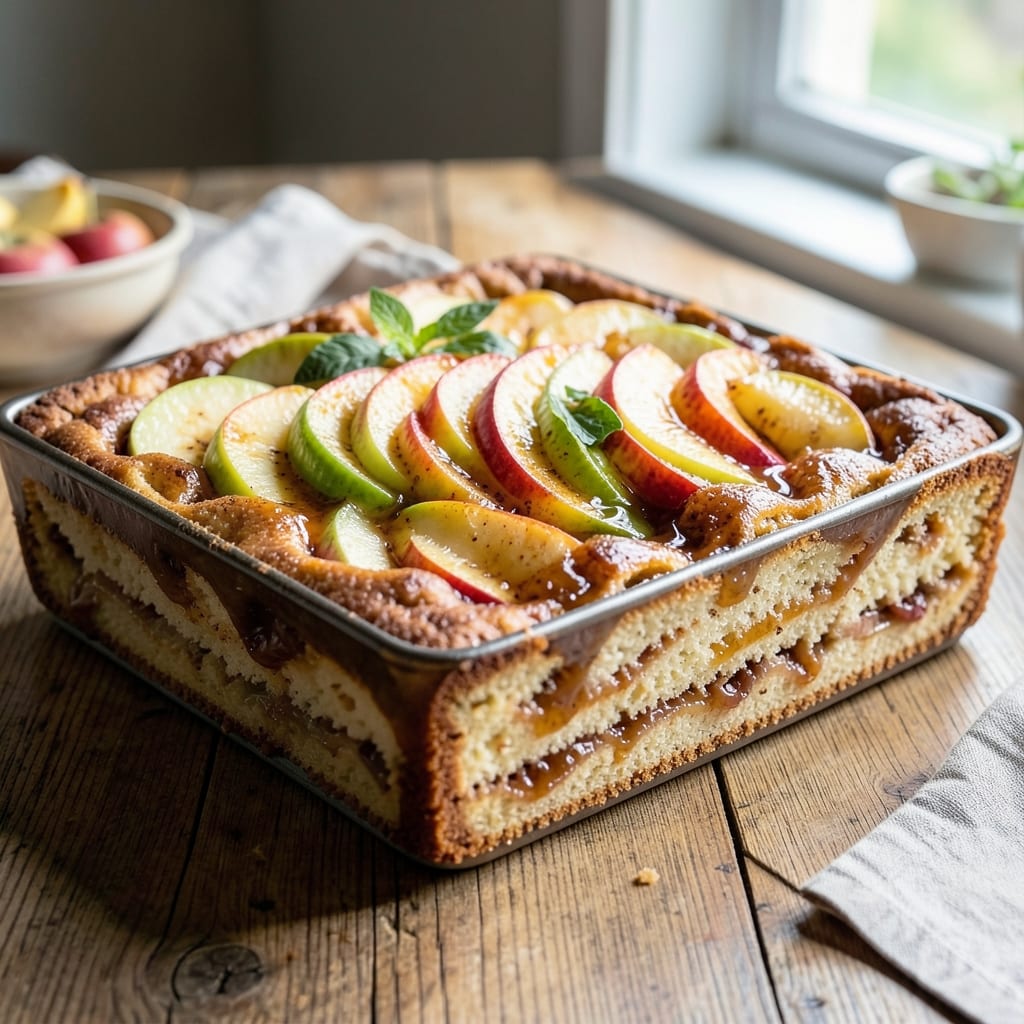 Apple Cake Recipe in 13x9 Pan: Streusel Crown That Won’t Crumble