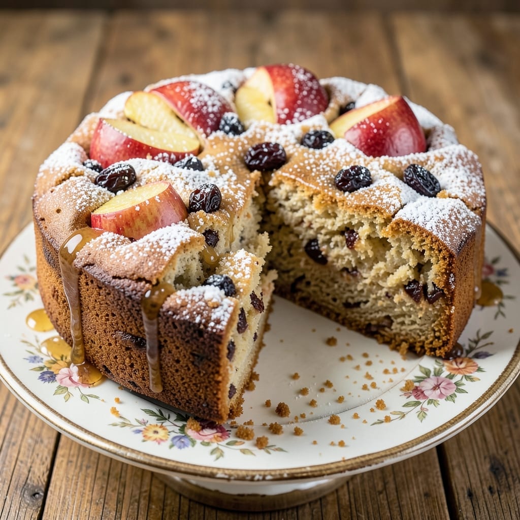 Apple and Raisin Cake Recipe UK: Buttery Streusel Crown Over Spiced Fruit Layers