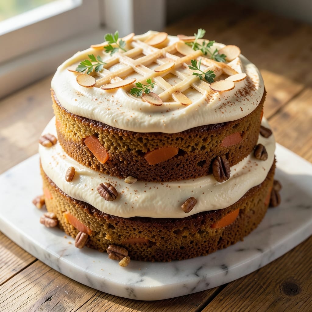 Bakery-Style Carrot Cake Recipe: Buttery Streusel Crown and Spiced Filling Magic